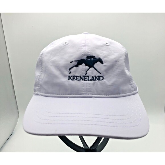 Keeneland Hat Ball Cap Womens White Kate Lord Collection Horse Racing UPF 50+ - Picture 1 of 8